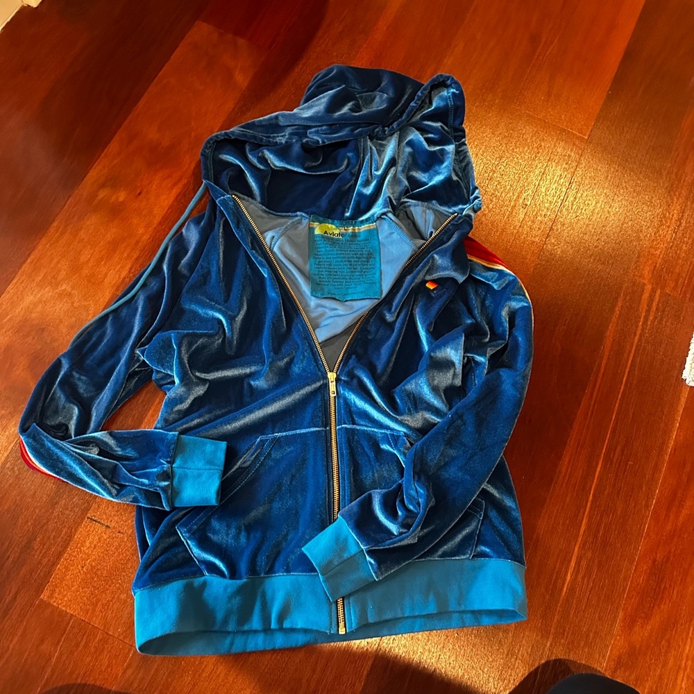 Velvet Aviator National Zippered Hoodie